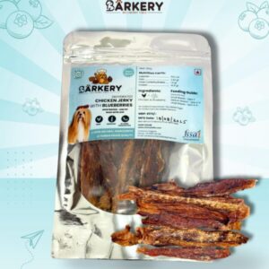 Dehydrated Blueberry Chicken Jerkies