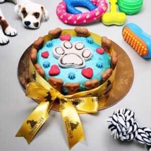 Round paw cake