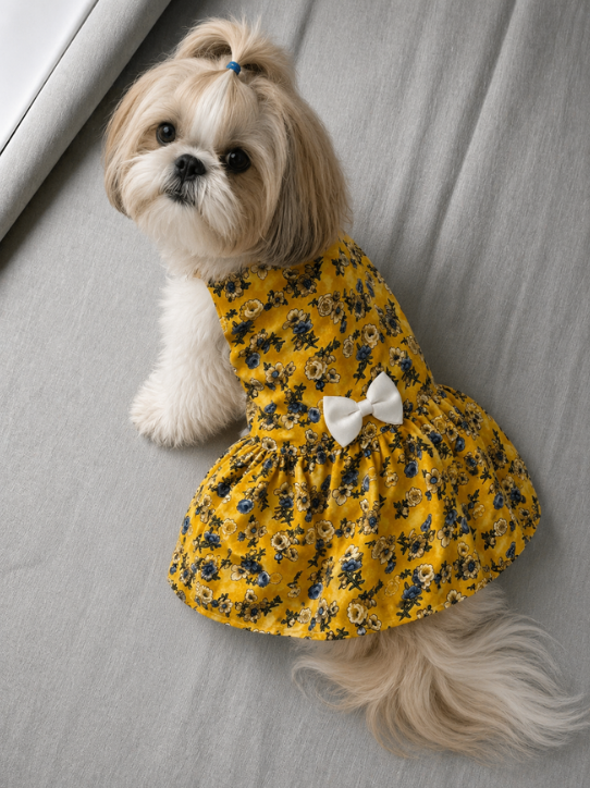 Yellow - Floral Frock