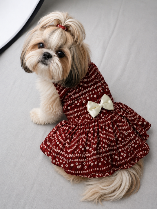 Red Bandini Frock