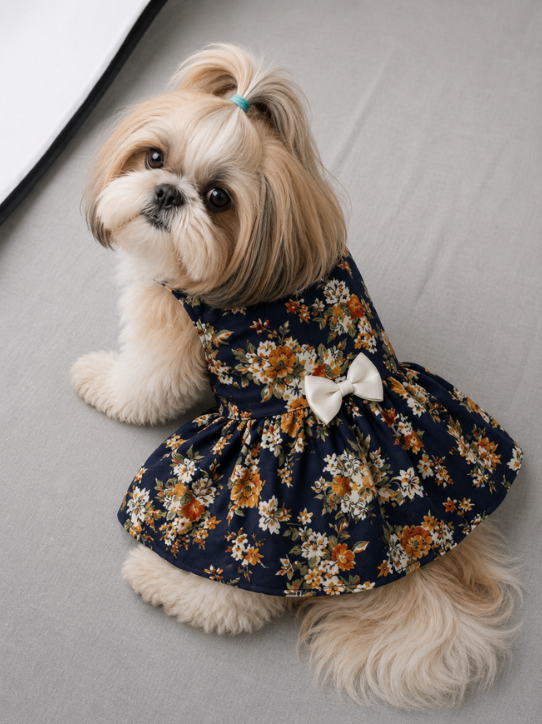 Blue Floral Frock