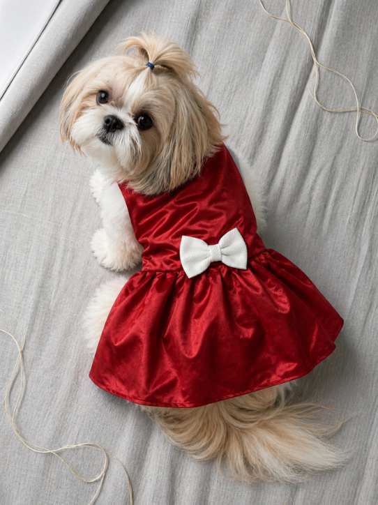 Party Wear Red Frock