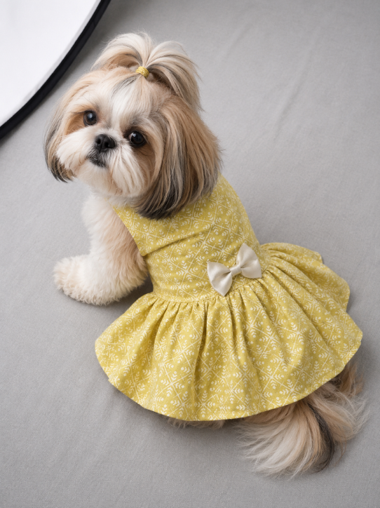 Party Wear Yellow Frock
