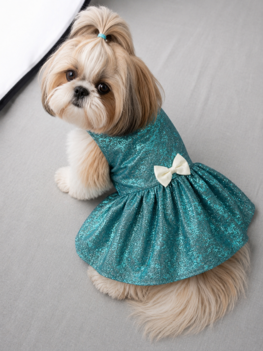 Party Wear See Green Frock