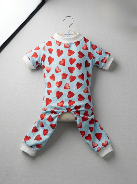 Blue Heart Print Jumpsuit - Image 3