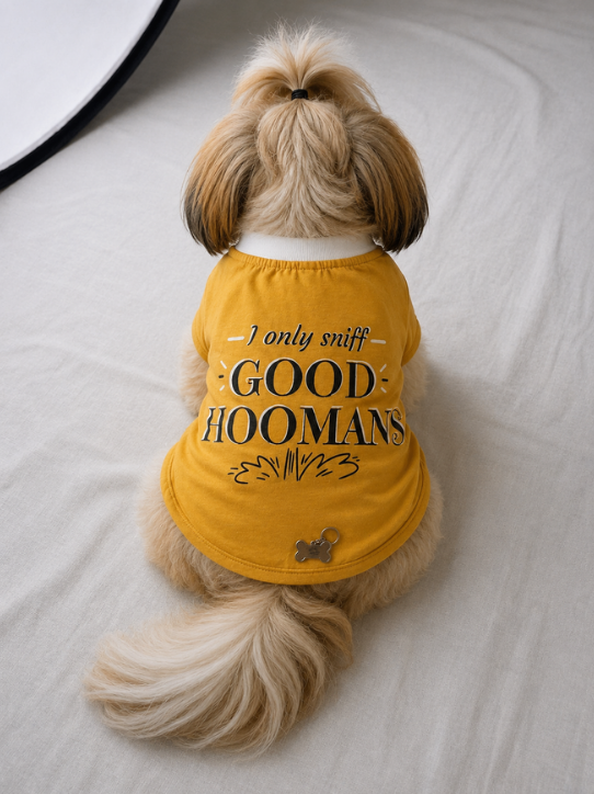 Yellow - Words Print T shirt