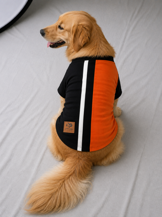 Black & Orange With Color T shirt - Image 2