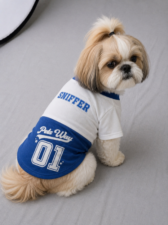 Blue & White T shirt