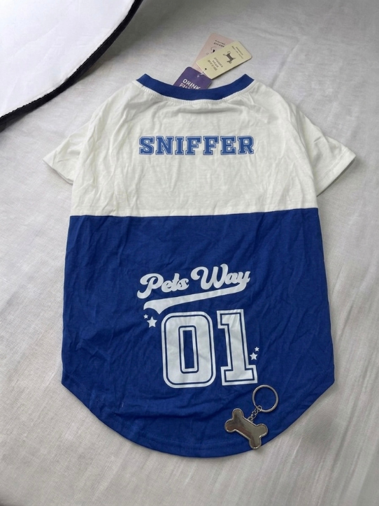 Blue & White T shirt - Image 3