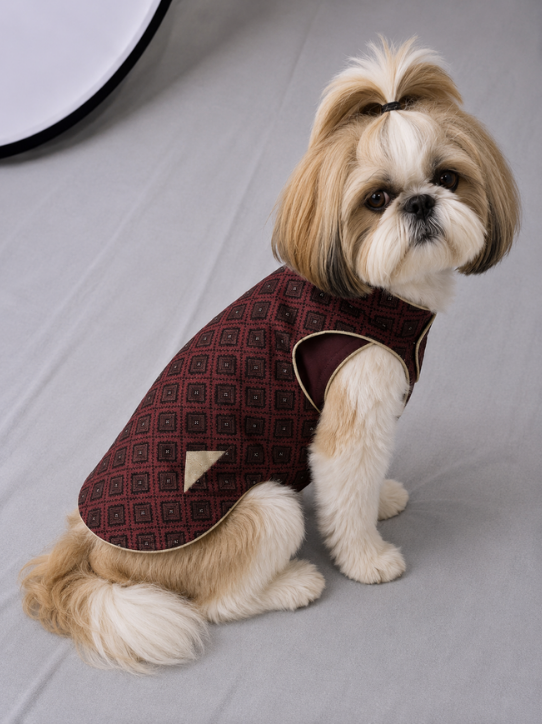 Maroon Party Wear Sherwani