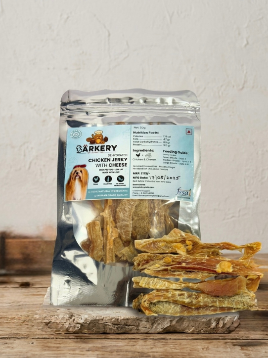 Chicken Cheese Jerky Dehydrated Treats