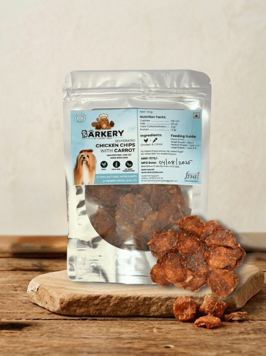 Chicken Carrot Chips Dehydrated Treats