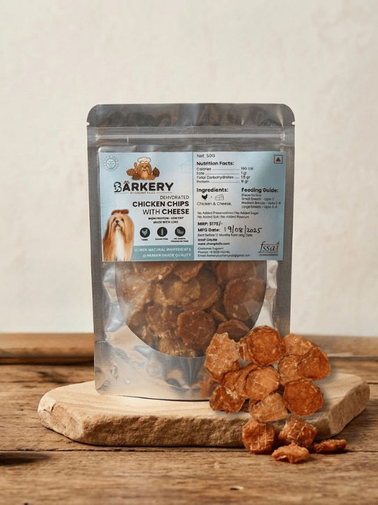 Chicken Cheese Chips Dehydrated Treats
