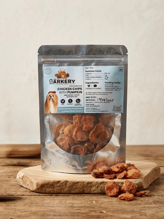Chicken Pumpkin Chips Dehydrated Treats